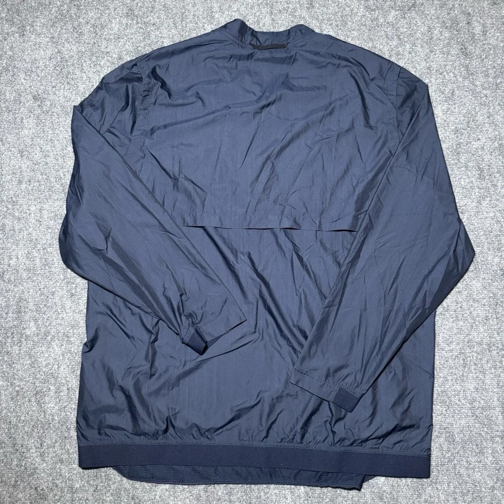 Nike Ole Miss Rebels Windbreaker Men Size XXL Navy Quarter Zip Old Logo 2XL